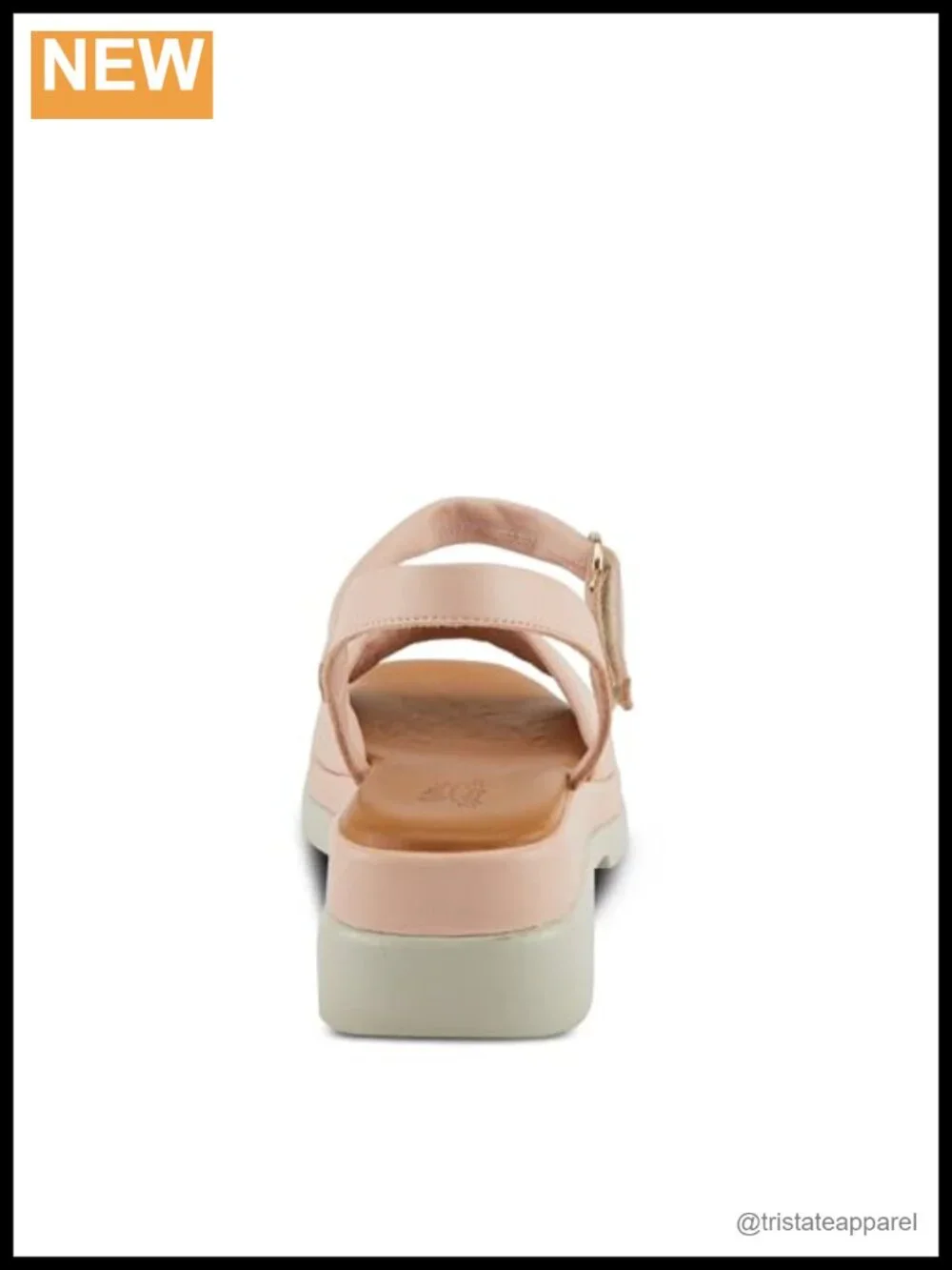 Spring Step Huntington Leather Platform Sandals with Memory Foam Insole